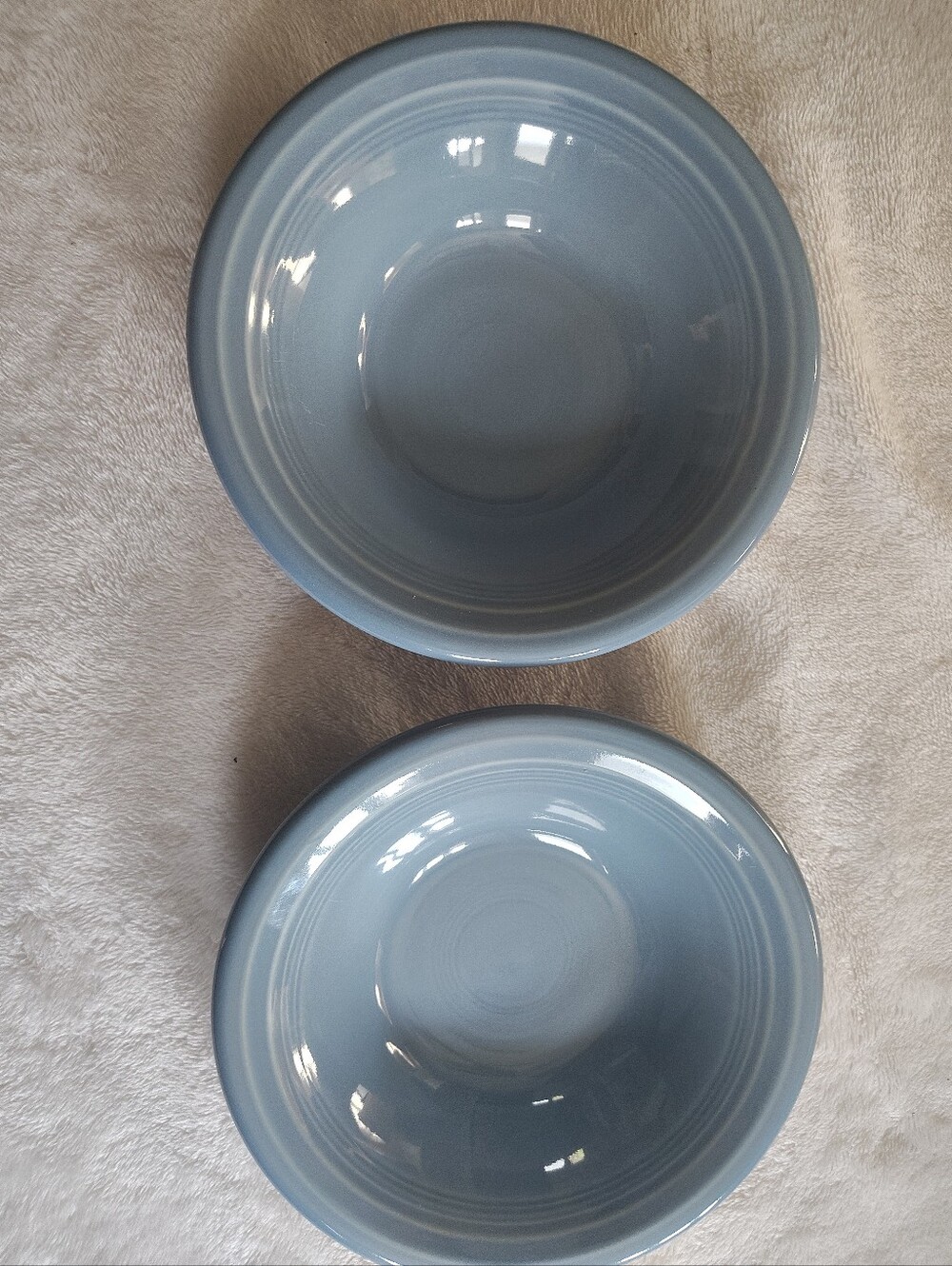 Fiestaware Periwinkle Blue Stackable Cereal Bowl 6 1/2” Set Of 2